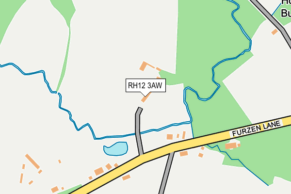 RH12 3AW map - OS OpenMap – Local (Ordnance Survey)