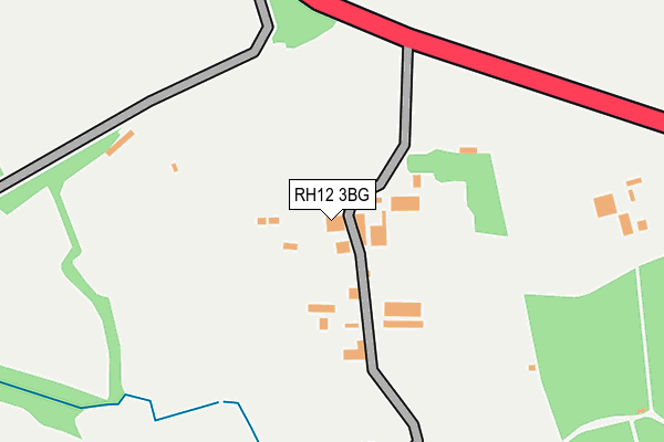 RH12 3BG map - OS OpenMap – Local (Ordnance Survey)