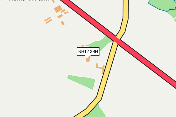 RH12 3BH map - OS OpenMap – Local (Ordnance Survey)