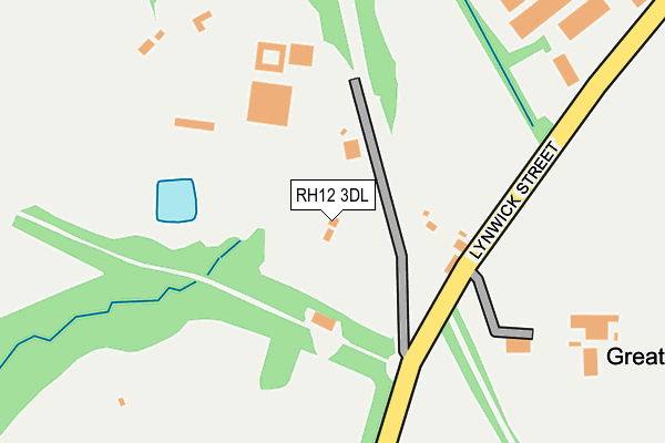 RH12 3DL map - OS OpenMap – Local (Ordnance Survey)