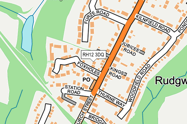 RH12 3DQ map - OS OpenMap – Local (Ordnance Survey)