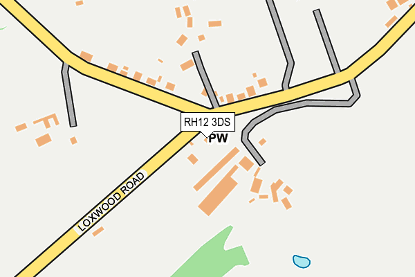 RH12 3DS map - OS OpenMap – Local (Ordnance Survey)