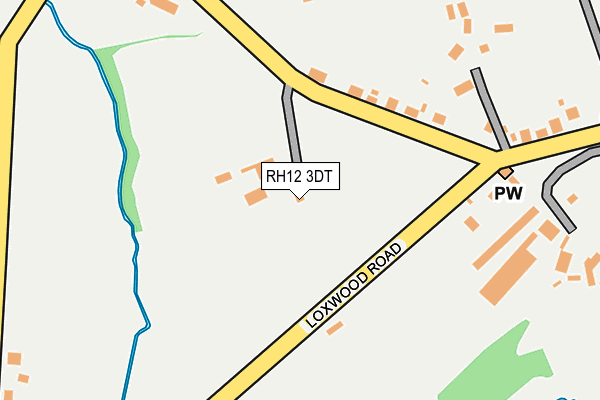 RH12 3DT map - OS OpenMap – Local (Ordnance Survey)