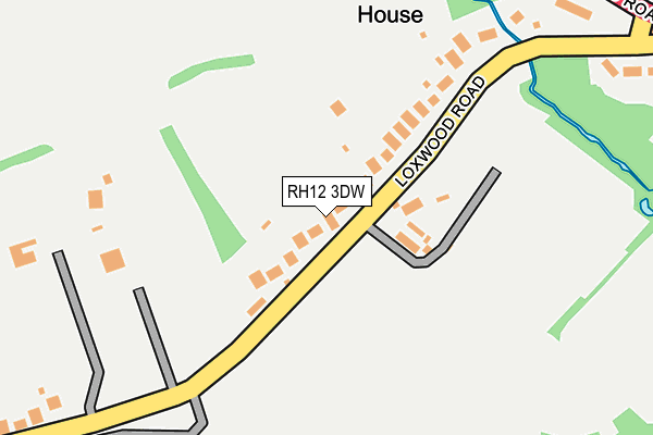 RH12 3DW map - OS OpenMap – Local (Ordnance Survey)