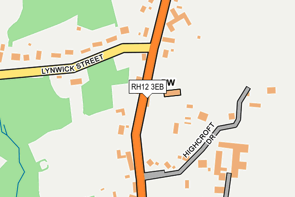 RH12 3EB map - OS OpenMap – Local (Ordnance Survey)