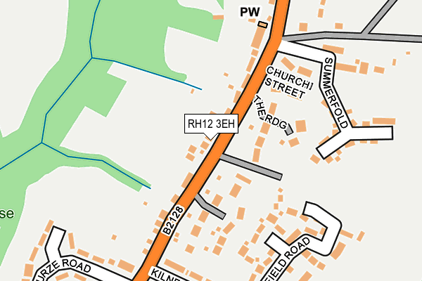 RH12 3EH map - OS OpenMap – Local (Ordnance Survey)