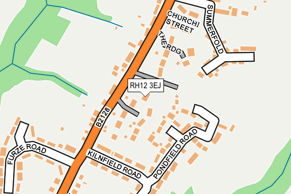 RH12 3EJ map - OS OpenMap – Local (Ordnance Survey)