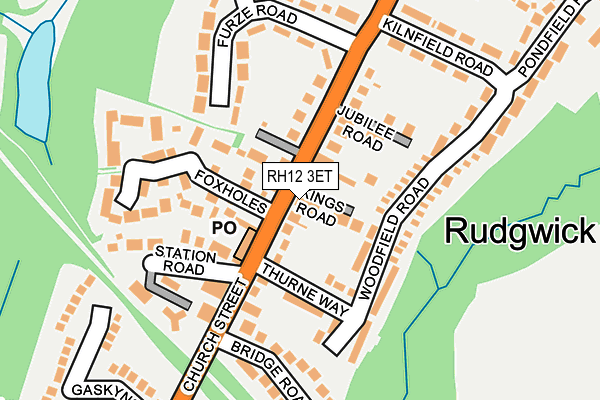 RH12 3ET map - OS OpenMap – Local (Ordnance Survey)