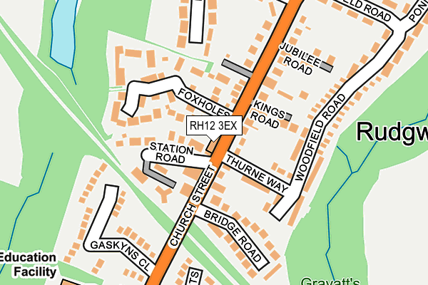 RH12 3EX map - OS OpenMap – Local (Ordnance Survey)