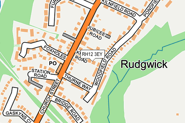 RH12 3EY map - OS OpenMap – Local (Ordnance Survey)