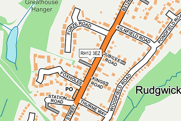 RH12 3EZ map - OS OpenMap – Local (Ordnance Survey)