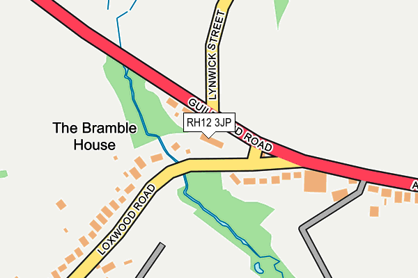 RH12 3JP map - OS OpenMap – Local (Ordnance Survey)