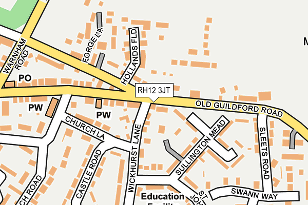 RH12 3JT map - OS OpenMap – Local (Ordnance Survey)