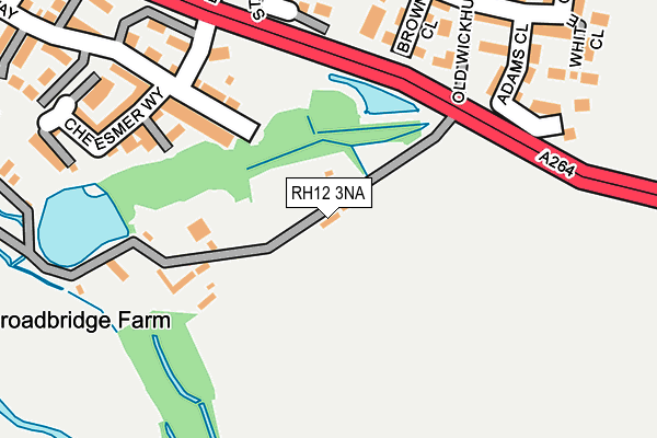 RH12 3NA map - OS OpenMap – Local (Ordnance Survey)