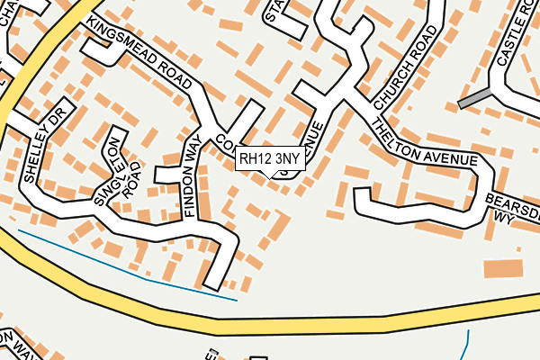 RH12 3NY map - OS OpenMap – Local (Ordnance Survey)