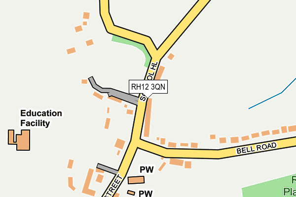RH12 3QN map - OS OpenMap – Local (Ordnance Survey)