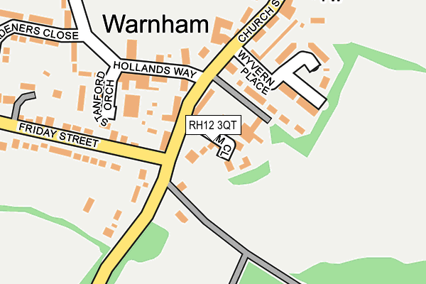 RH12 3QT map - OS OpenMap – Local (Ordnance Survey)