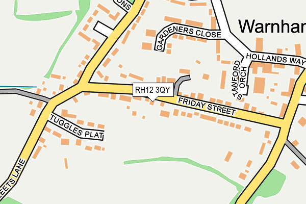 RH12 3QY map - OS OpenMap – Local (Ordnance Survey)