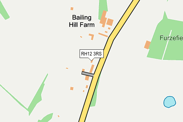 RH12 3RS map - OS OpenMap – Local (Ordnance Survey)