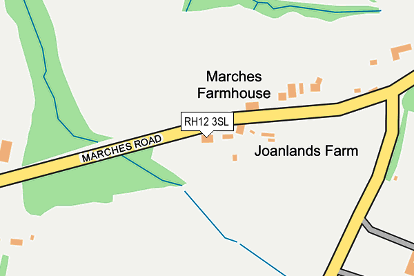 RH12 3SL map - OS OpenMap – Local (Ordnance Survey)