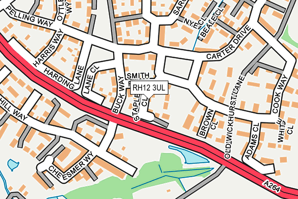RH12 3UL map - OS OpenMap – Local (Ordnance Survey)