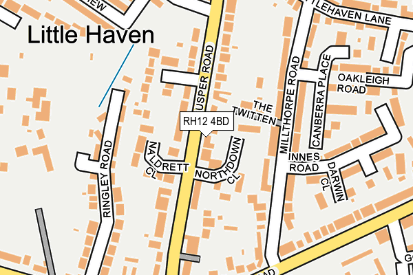 RH12 4BD map - OS OpenMap – Local (Ordnance Survey)