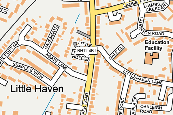 RH12 4BJ map - OS OpenMap – Local (Ordnance Survey)