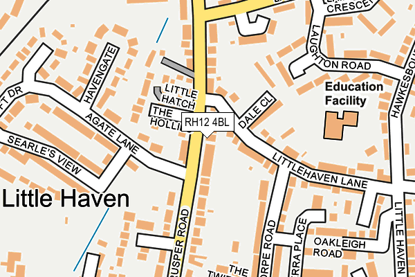 RH12 4BL map - OS OpenMap – Local (Ordnance Survey)