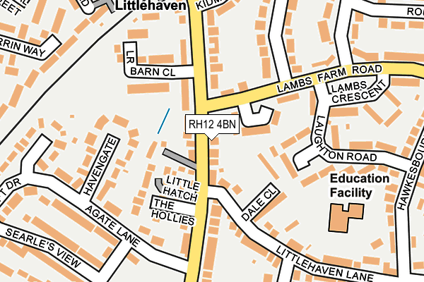 RH12 4BN map - OS OpenMap – Local (Ordnance Survey)