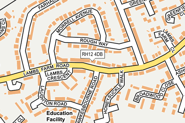 RH12 4DB map - OS OpenMap – Local (Ordnance Survey)