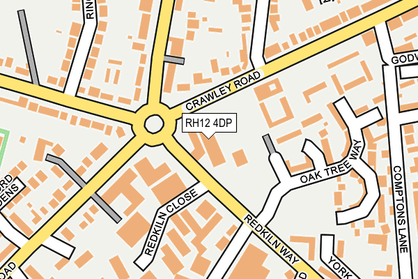 RH12 4DP map - OS OpenMap – Local (Ordnance Survey)