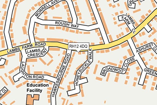 RH12 4DQ map - OS OpenMap – Local (Ordnance Survey)