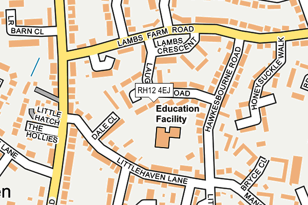 RH12 4EJ map - OS OpenMap – Local (Ordnance Survey)