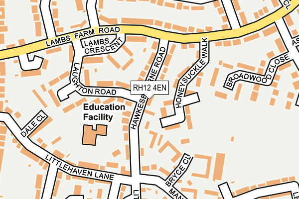RH12 4EN map - OS OpenMap – Local (Ordnance Survey)