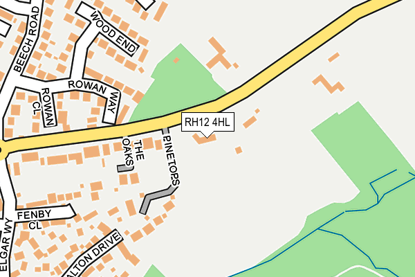 RH12 4HL map - OS OpenMap – Local (Ordnance Survey)