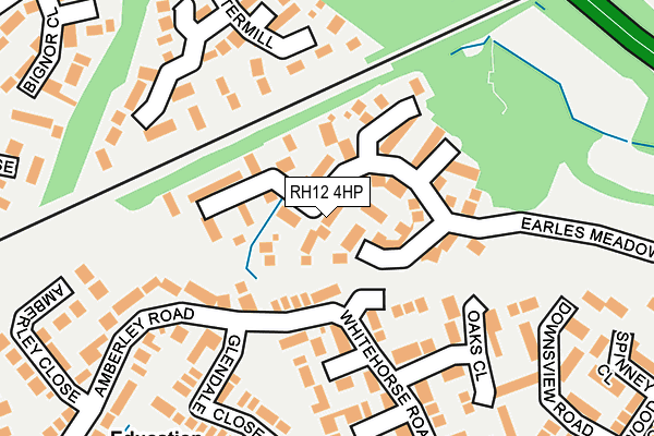 RH12 4HP map - OS OpenMap – Local (Ordnance Survey)