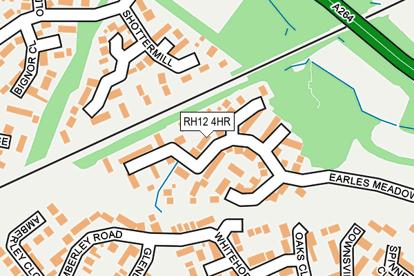RH12 4HR map - OS OpenMap – Local (Ordnance Survey)