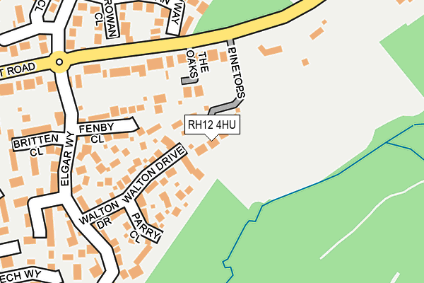 RH12 4HU map - OS OpenMap – Local (Ordnance Survey)