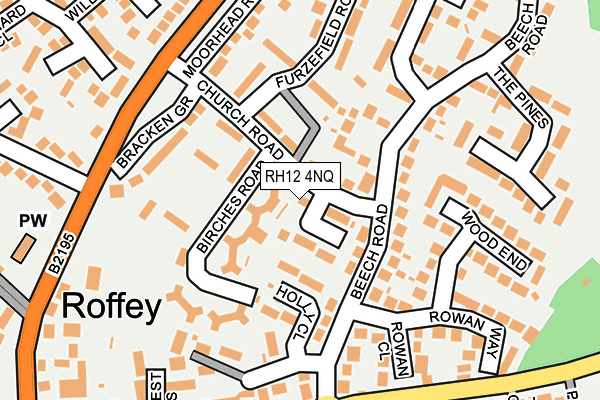 RH12 4NQ map - OS OpenMap – Local (Ordnance Survey)
