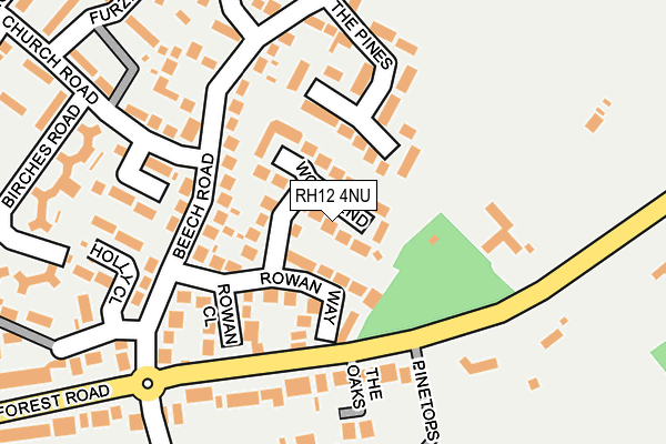 RH12 4NU map - OS OpenMap – Local (Ordnance Survey)