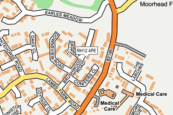 RH12 4PE map - OS OpenMap – Local (Ordnance Survey)
