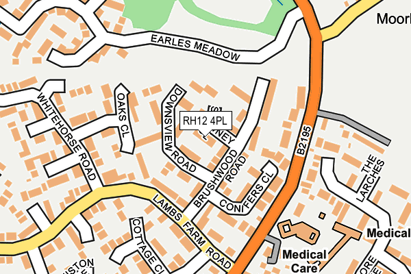 RH12 4PL map - OS OpenMap – Local (Ordnance Survey)