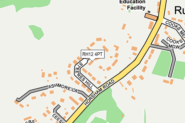 RH12 4PT map - OS OpenMap – Local (Ordnance Survey)