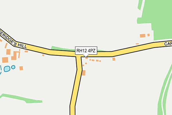 RH12 4PZ map - OS OpenMap – Local (Ordnance Survey)
