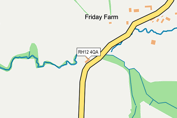 RH12 4QA map - OS OpenMap – Local (Ordnance Survey)