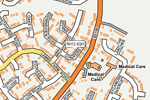 RH12 4QH map - OS OpenMap – Local (Ordnance Survey)