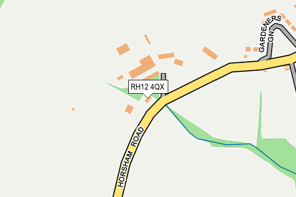 RH12 4QX map - OS OpenMap – Local (Ordnance Survey)