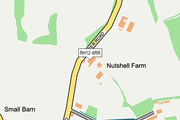 RH12 4RR map - OS OpenMap – Local (Ordnance Survey)