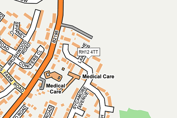 RH12 4TT map - OS OpenMap – Local (Ordnance Survey)