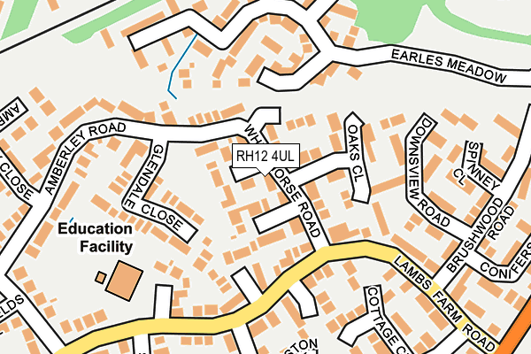 RH12 4UL map - OS OpenMap – Local (Ordnance Survey)